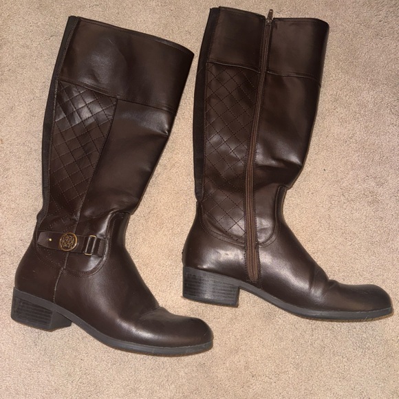 Brown leather riding boot - size 10 - Picture 3 of 3